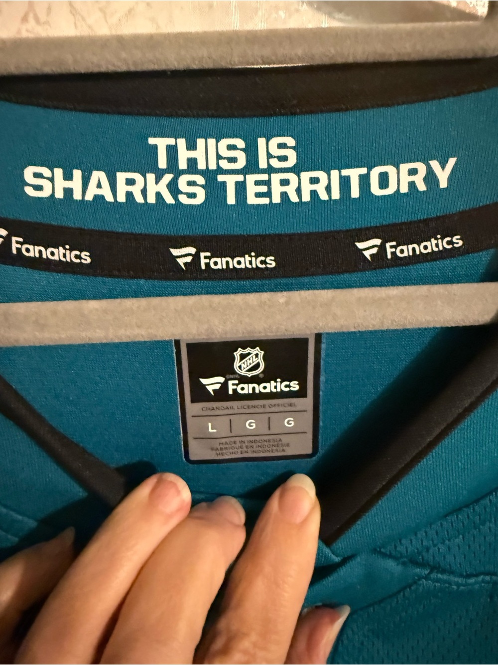 Brent Burns San Jose Sharks Officially Licensed Breakaway Jersey Fanatics, Sz Lg - Picture 4 of 9